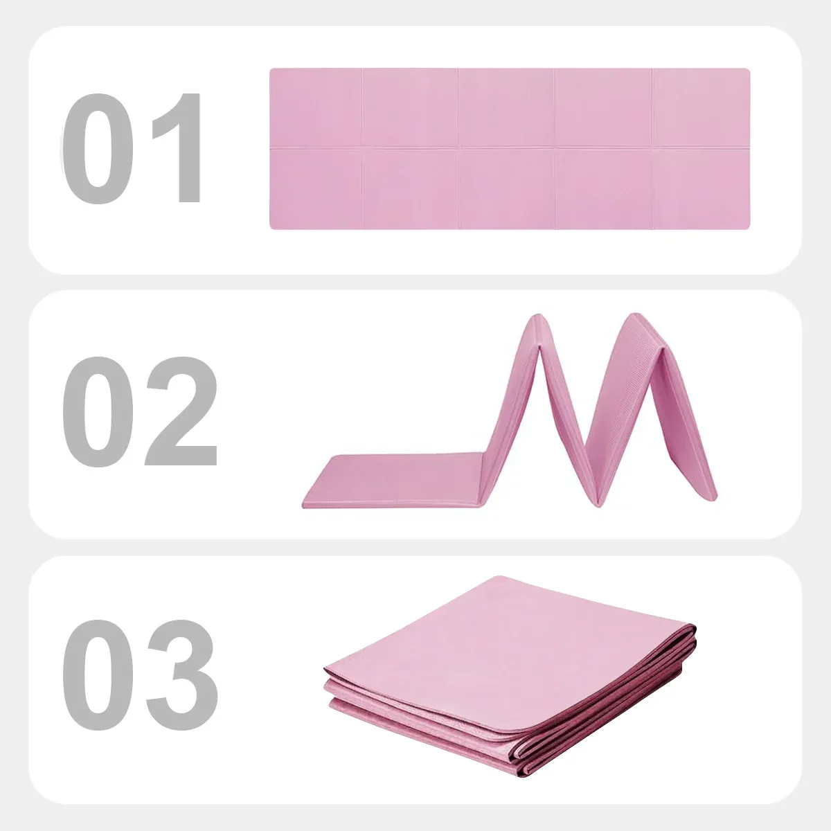 Tapis de yoga en EVA 4 mm d'épaisseur, antidérapant, tapis de fitness et de sport pour la pratique du yoga et du Pilates, tapis de gym 3