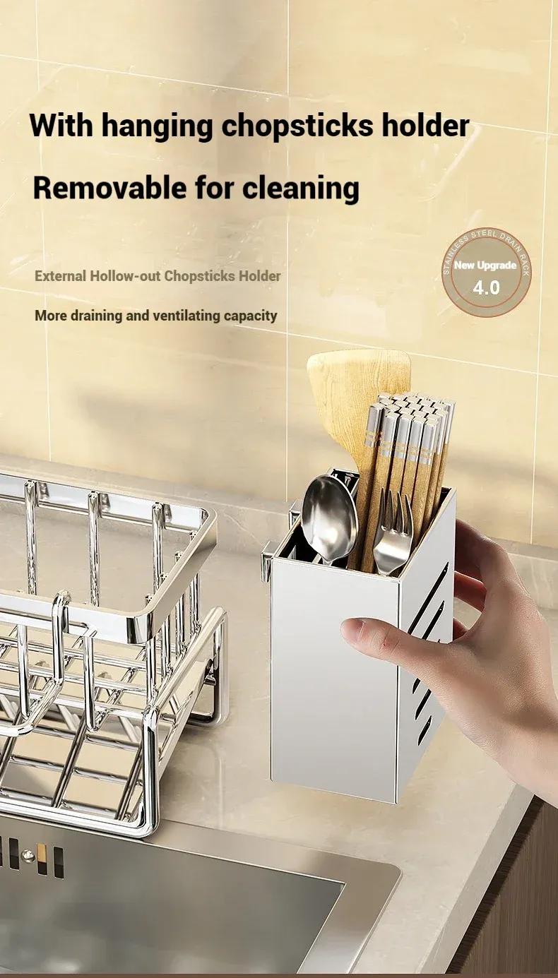 Organisateur d'évier pour cuisine et salle de bain