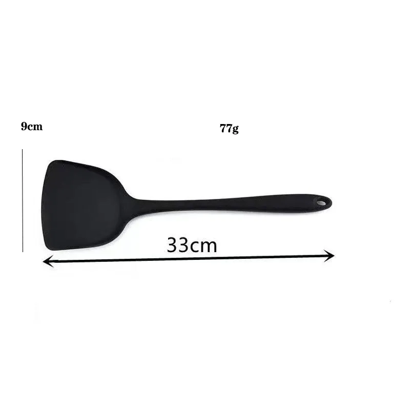 Spatule de cuisine en silicone, petite spatule domestique résistante aux hautes températures 2