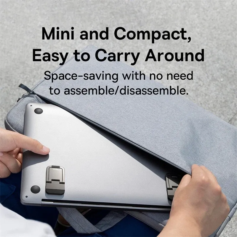 Baseus Support d'ordinateur portable en aluminium pour MacBook et Xiaomi 5
