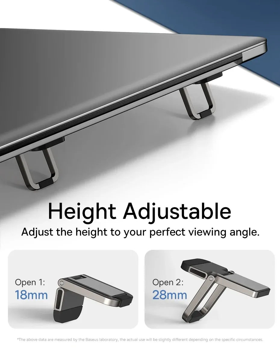 Support réglable en hauteur sous un ordinateur portable