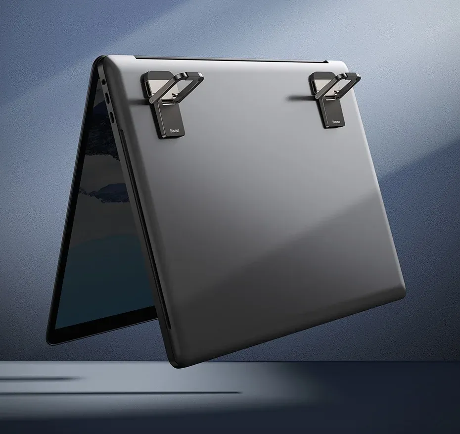 Support d'ordinateur portable en aluminium, design mince et pliable