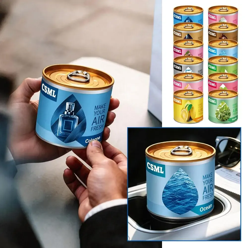 Désodorisant solide bio parfum chewing-gum en boîte pour voiture et maison, longue durée 2