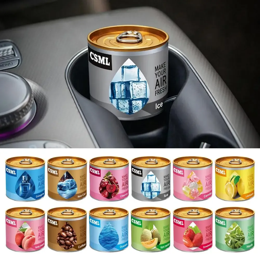 Désodorisant solide bio parfum chewing-gum en boîte pour voiture et maison, longue durée 4