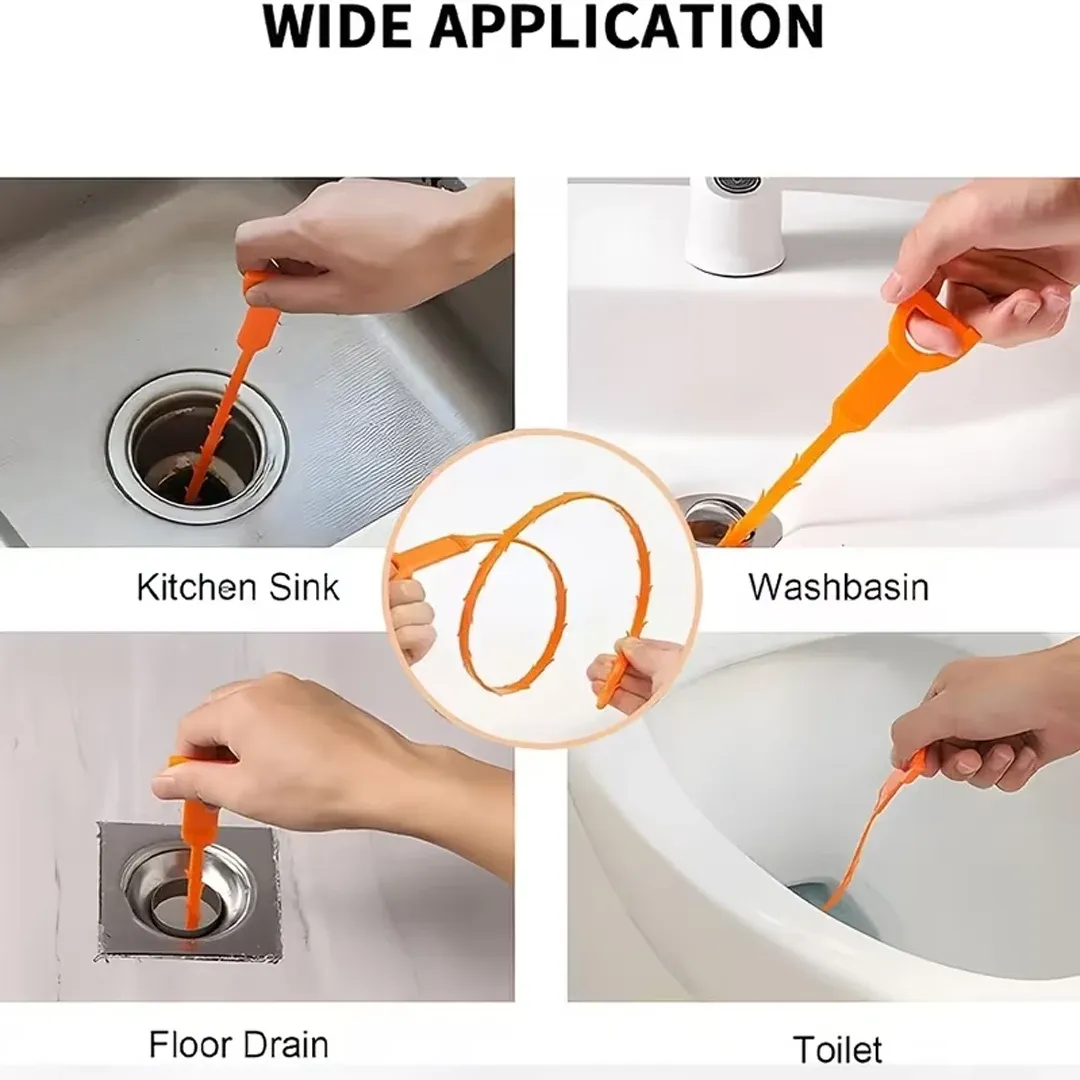 Outil de débouchage de drain, mise en situation