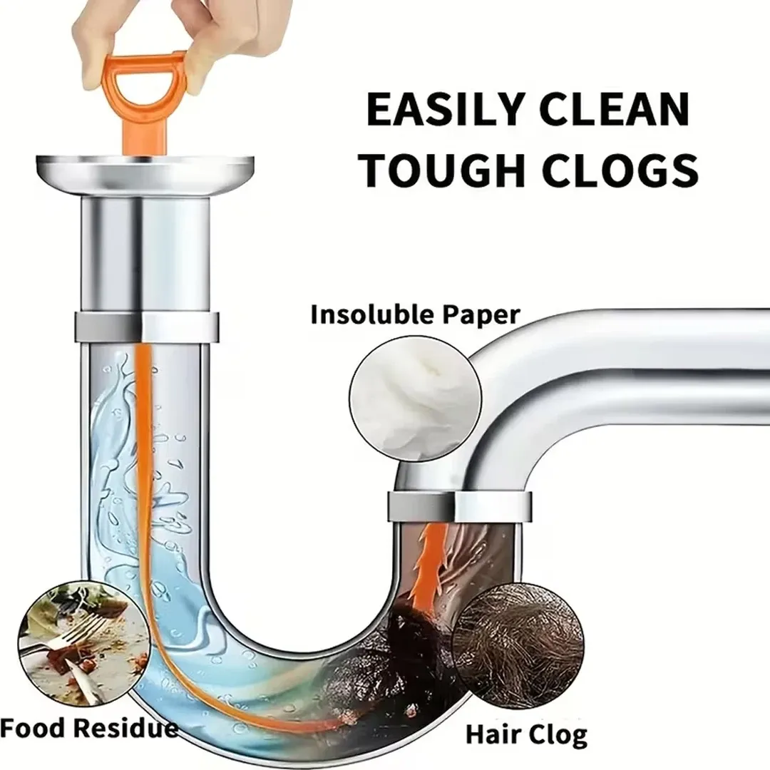 Outil de débouchage de drain, nettoyage du siphon