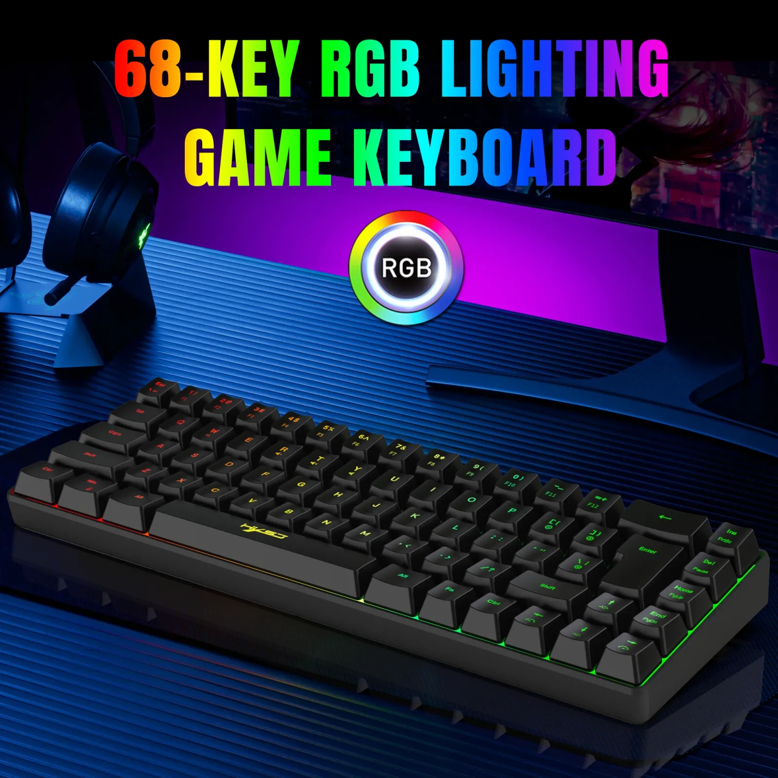 Clavier de jeu RVB