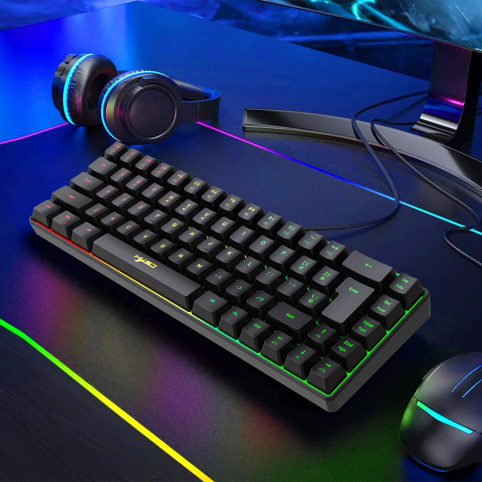 Clavier de jeu RVB, vue d'ensemble