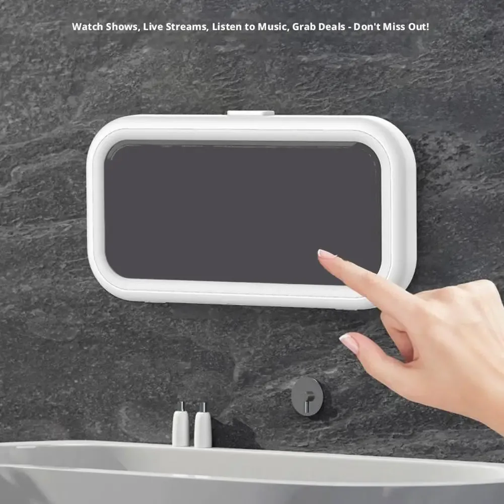 Support mural pour téléphone dans l'espace de bain