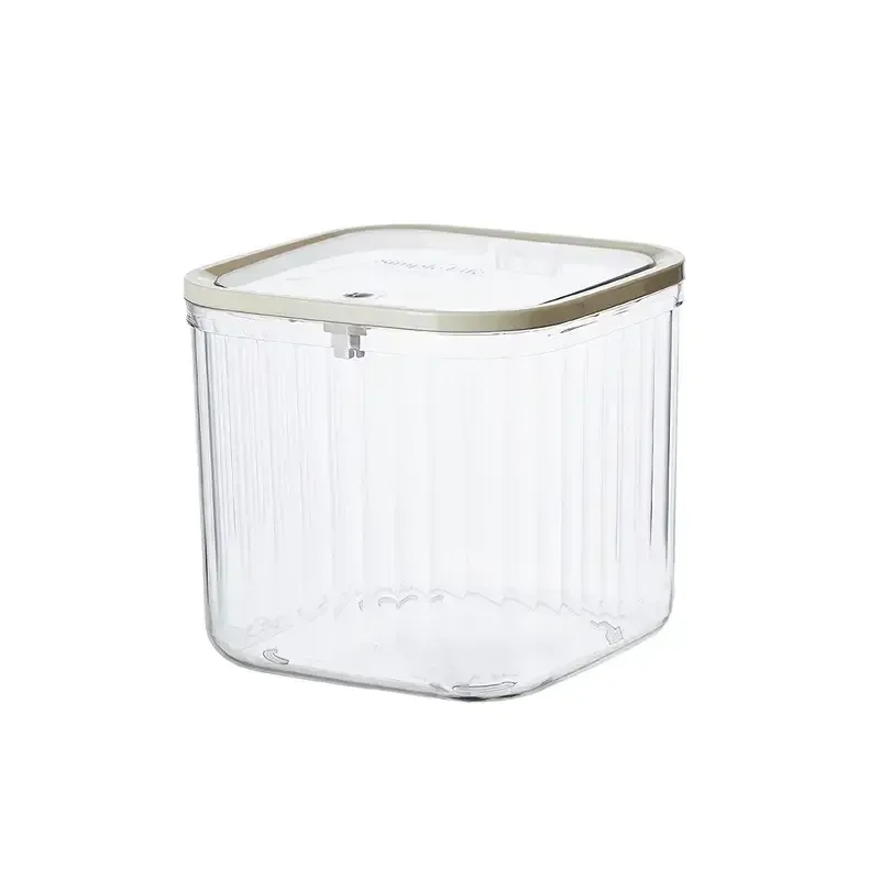 Boîte de rangement miniature transparente pour bureau, 1 pièce, avec couvercle à ouverture automatique, conteneur multifonctionnel étanche pour perles et lessive en poudre, idéal pour le bureau, la cuisine, la salle à manger et la salle de bain. 7