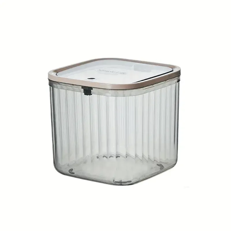 Boîte de rangement miniature transparente pour bureau, 1 pièce, avec couvercle à ouverture automatique, conteneur multifonctionnel étanche pour perles et lessive en poudre, idéal pour le bureau, la cuisine, la salle à manger et la salle de bain. 8