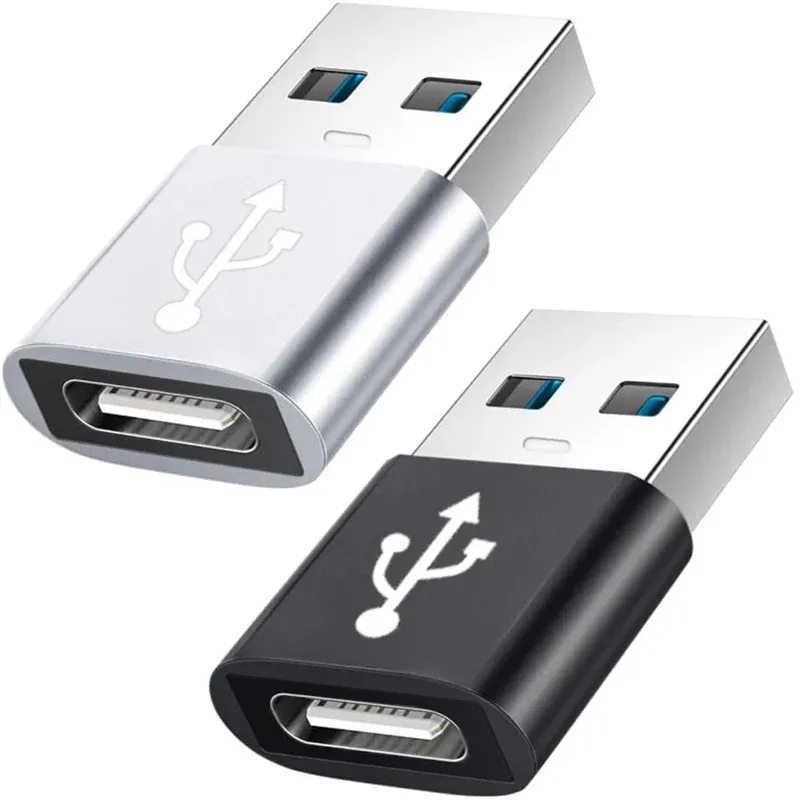 Adaptateur USB 3.0 vers USB-C 3.1, USB Type-C femelle vers USB Type-A mâle, charge rapide et synchronisation des données, convertisseur OTG 2