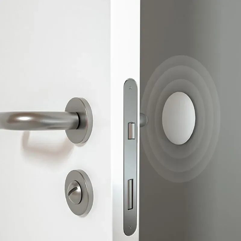 Butoir de Porte en Silicone Auto-adhésif Silencieux, Protection Anti-choc pour Mur et Poignée 3