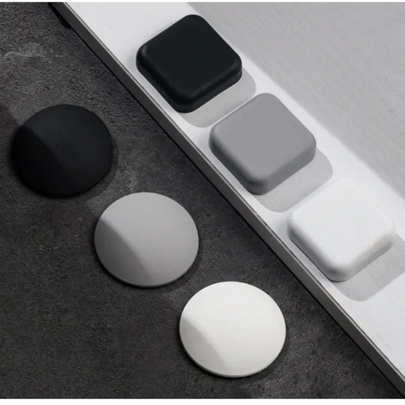 Butoir de Porte en Silicone Auto-adhésif Silencieux, Protection Anti-choc pour Mur et Poignée 5