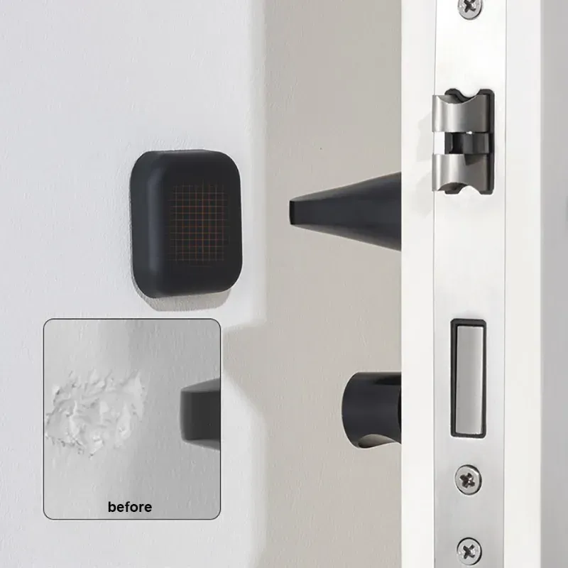 Butée de porte anti-collision en situation