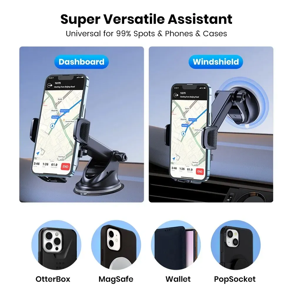 TOPK Support de téléphone pour voiture iPhone à fixation par ventouse pour tableau de bord 3