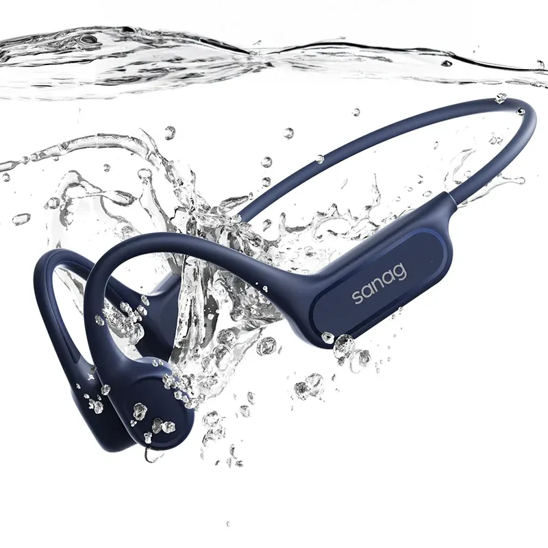 Sanag B33S Écouteurs Bluetooth à Conduction Osseuse, Oreille Ouverte, IPX8, Casque de Natation, Mémoire 32 Go, Casque Sans Fil, Lecteur MP3 8