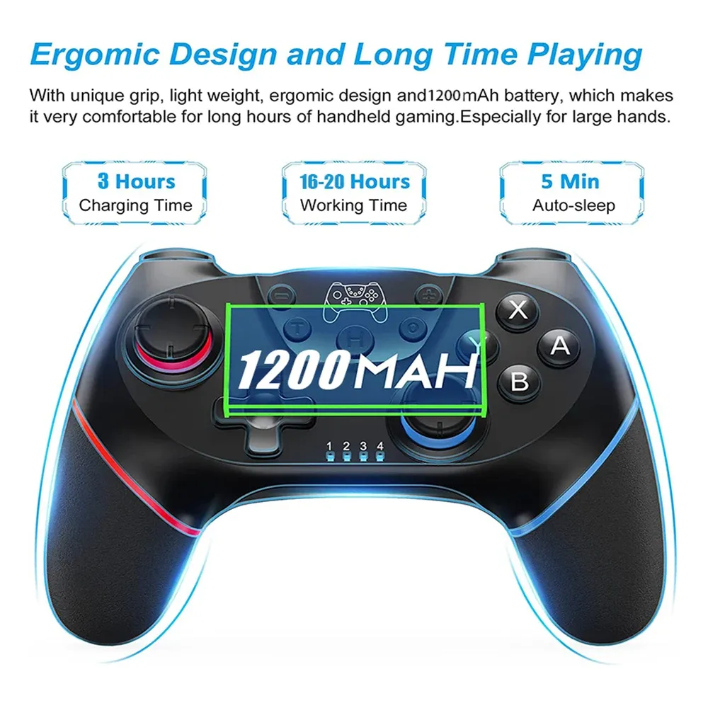 Manette de jeu sans fil Storm Wyrm, vue de face