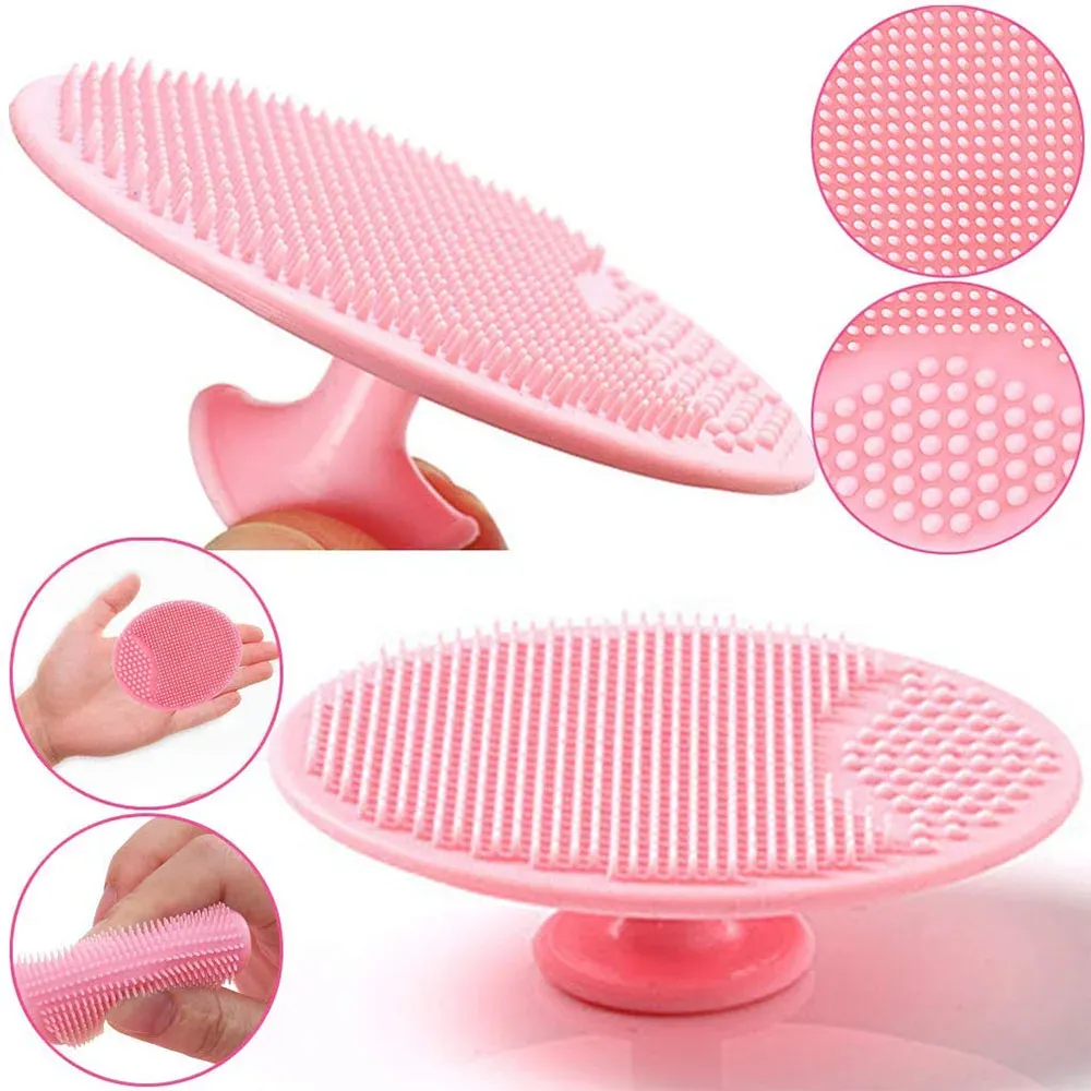 Brosse de bain en silicone pour bébé, brosse exfoliante et de massage pour le cuir chevelu et le corps 2