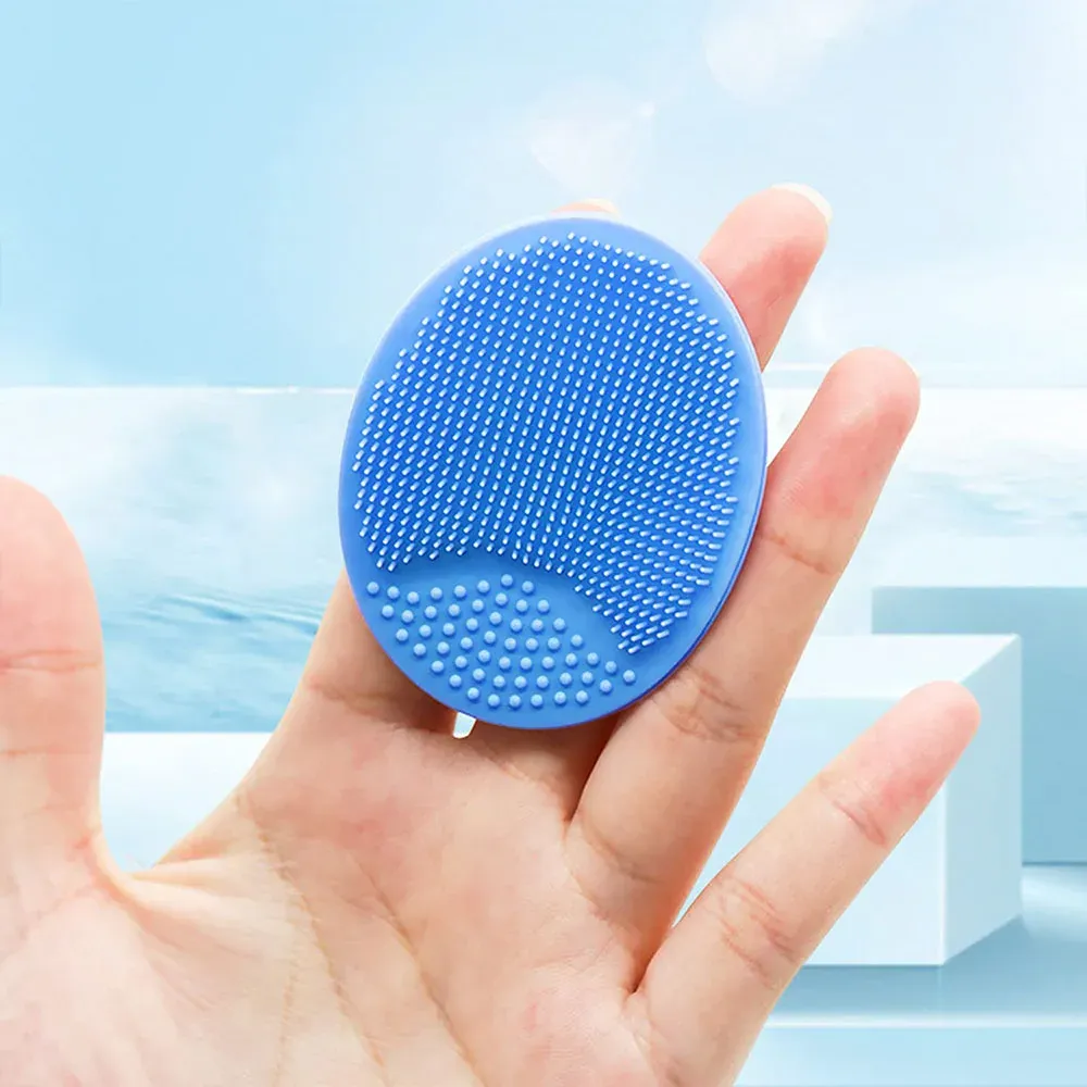 Brosse de bain en silicone, usage pour le cuir chevelu