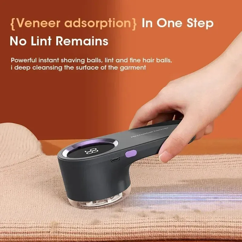 Rasoir électrique anti-peluches à écran numérique pour vêtements et pulls 5