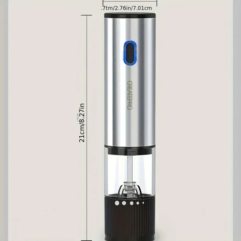 Moulin à sel et à poivre électrique automatique, rechargeable, à mouture réglable, ustensile de cuisine 6