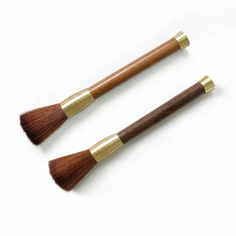 Ensemble de brosses à café avec manche en bois ABS, brosse pour moulin à café et brosse à expresso pour éliminer les résidus de café 6