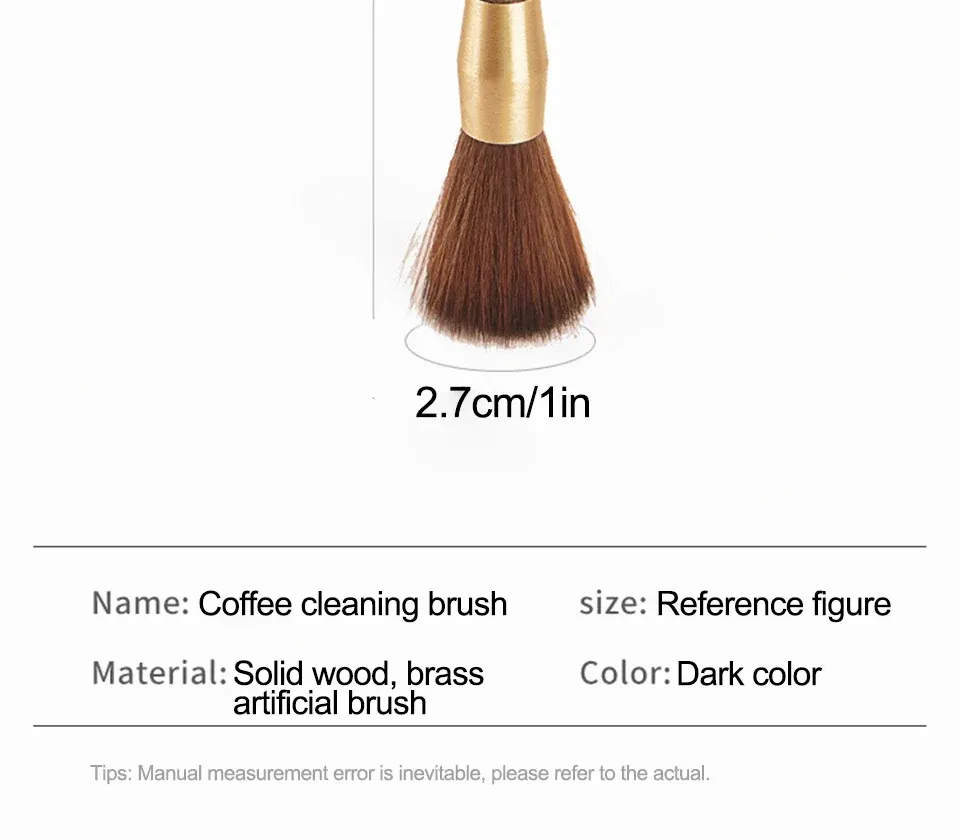 Brosse à café, détail de la tête de brosse