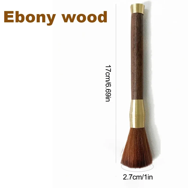 Ensemble de brosses à café avec manche en bois ABS, brosse pour moulin à café et brosse à expresso pour éliminer les résidus de café 9