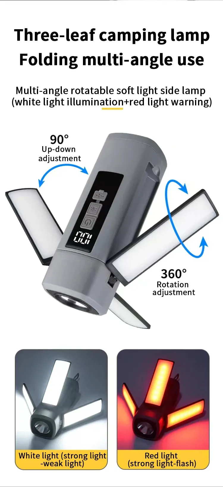 Lampe de camping suspendue en extérieur