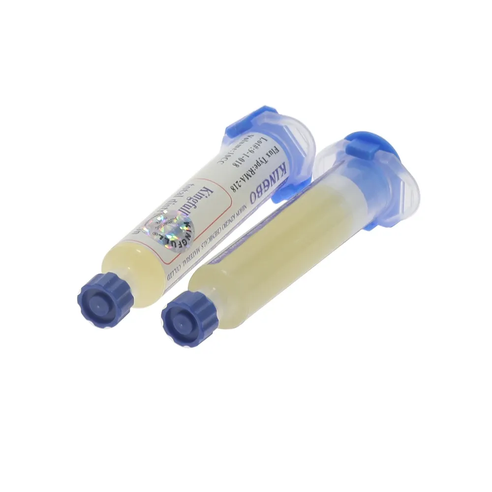Flux de soudure KINGBO RMA-218 10 cc pour fer à souder, pâte de soudure électronique pour réparation de téléphones, LED, BGA, SMD et PGA 5