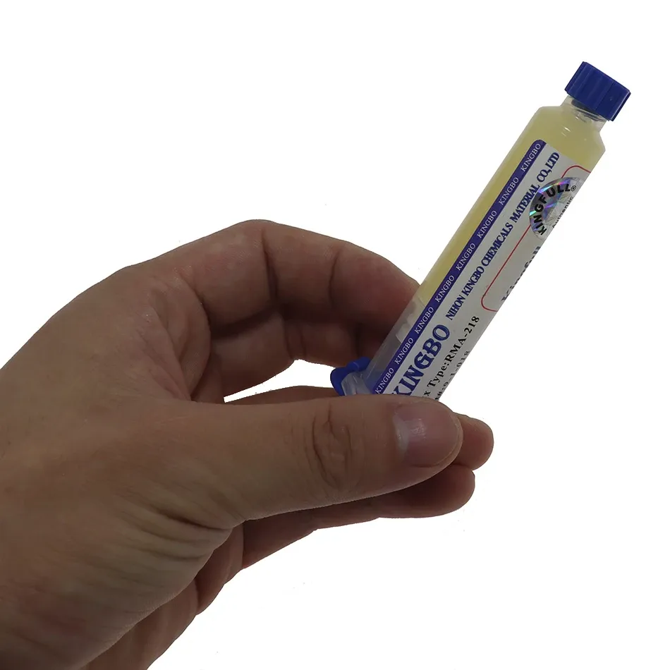 Pâte à souder KINGBO RMA-218, vue complémentaire