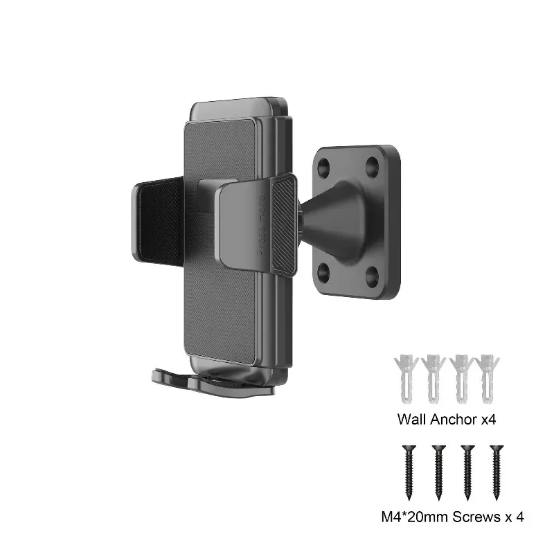 Support de téléphone mural pour camion, voiture, bateau, mur ou bureau, compatible tous smartphones de 3,5 à 7,5 pouces, rotation libre à 360° 7