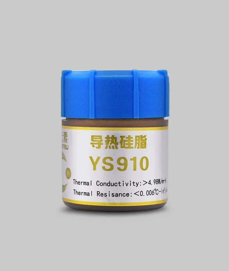 Pâte de dissipation thermique, vue rapprochée