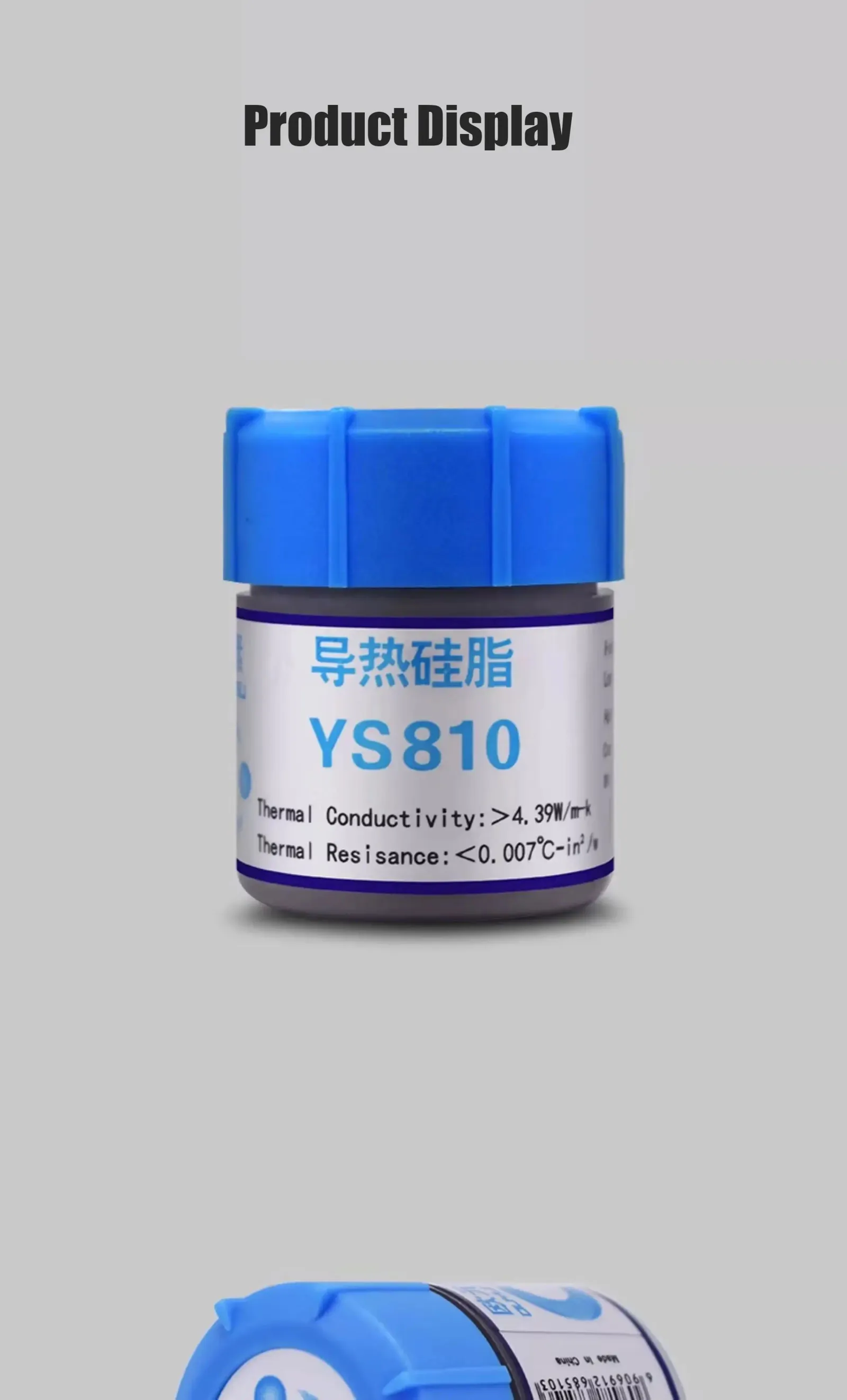 Pâte de silicone thermique en utilisation