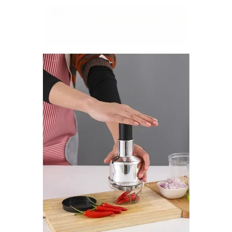 Presse-ail vertical en acier inoxydable 304 dans une cuisine