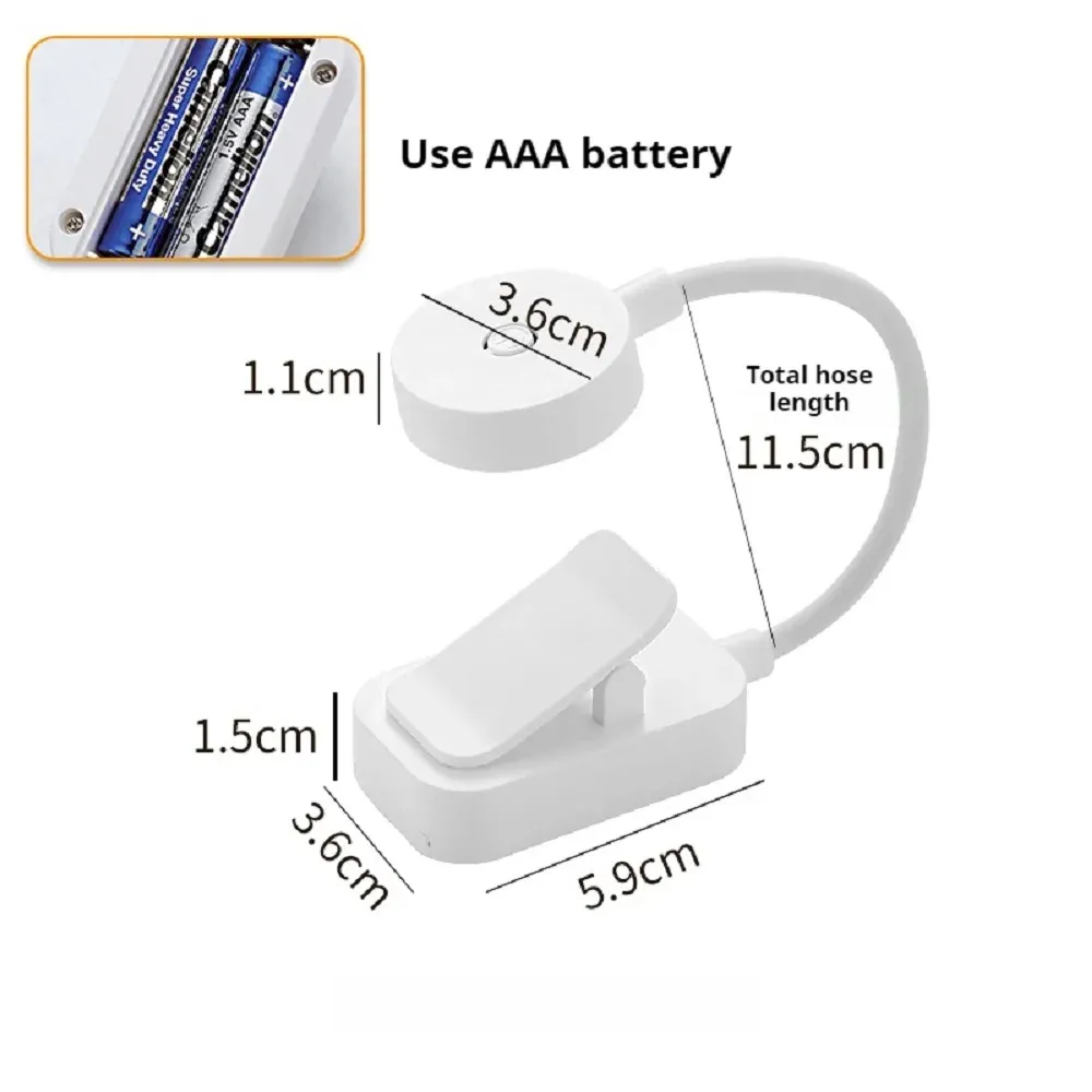 Mini lampe de lecture LED flexible à intensité réglable, portable et pliable, idéale pour la maison et les voyages 6