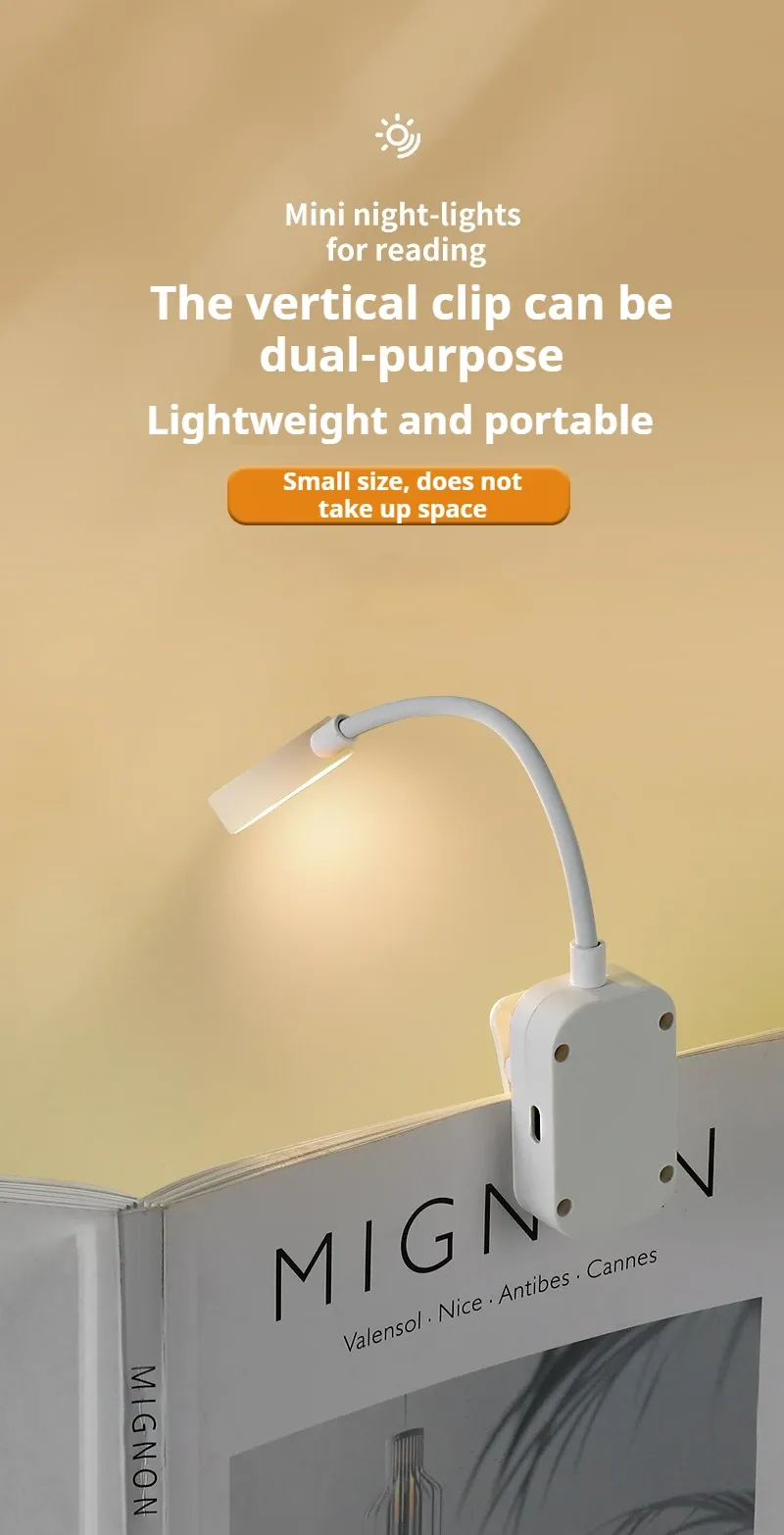 Mini lampe de lecture LED flexible