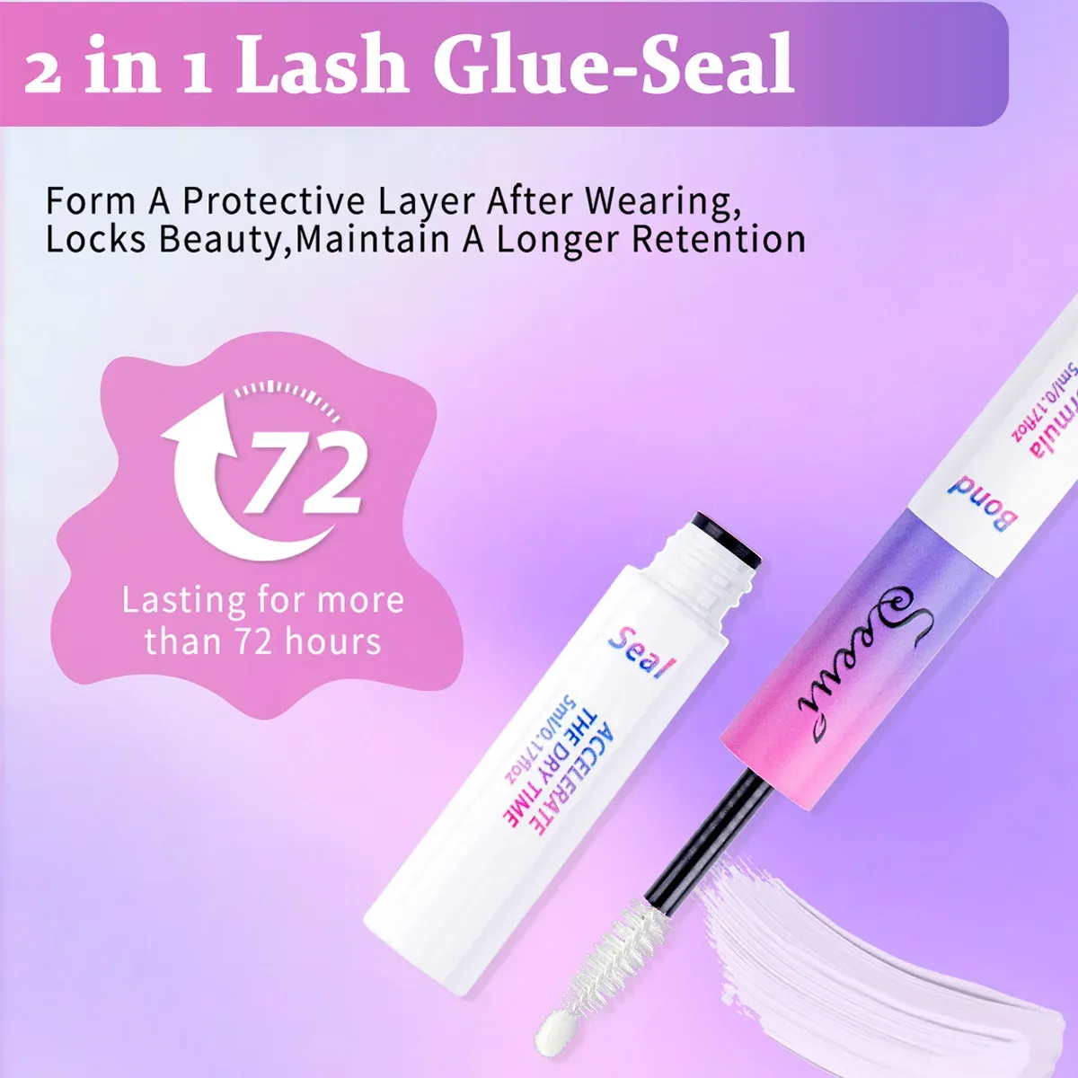Colle et joint pour grappes de cils, tenue forte et durable 4