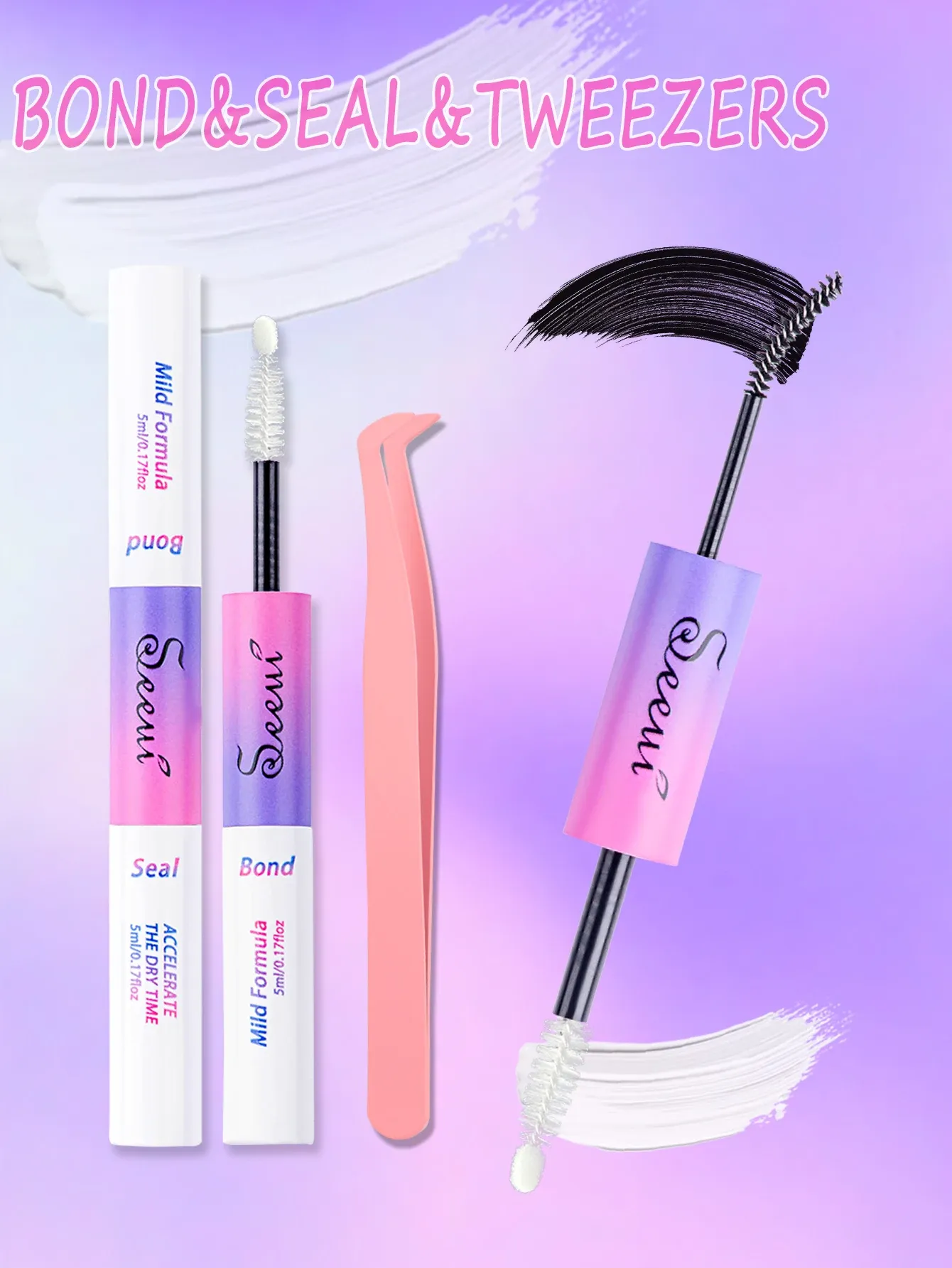 Colle pour extensions de cils en situation