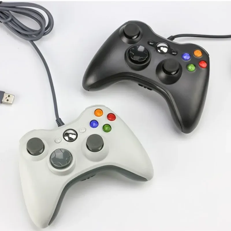 Manette filaire USB pour Xbox 360, manette PC, joystick portable, compatible Windows