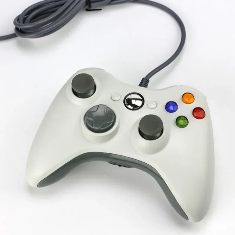 Manette filaire USB pour Xbox 360, manette PC, joystick portable, compatible Windows 3
