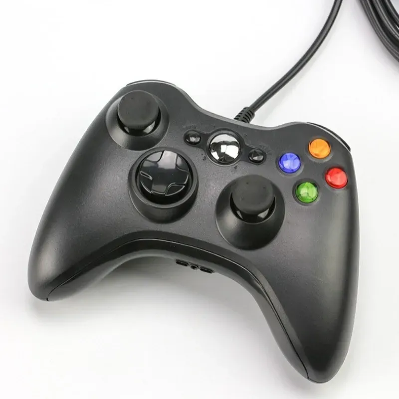 Manette filaire USB pour Xbox 360, manette PC, joystick portable, compatible Windows 4