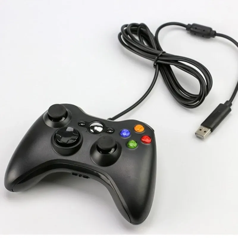 Manette filaire USB pour Xbox 360, manette PC, joystick portable, compatible Windows 5