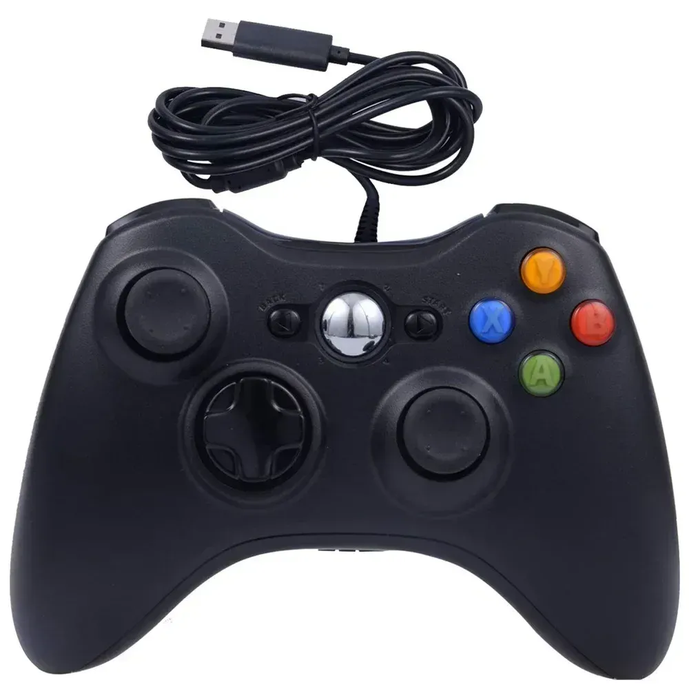 Manette filaire USB pour Xbox 360, manette PC, joystick portable, compatible Windows 8