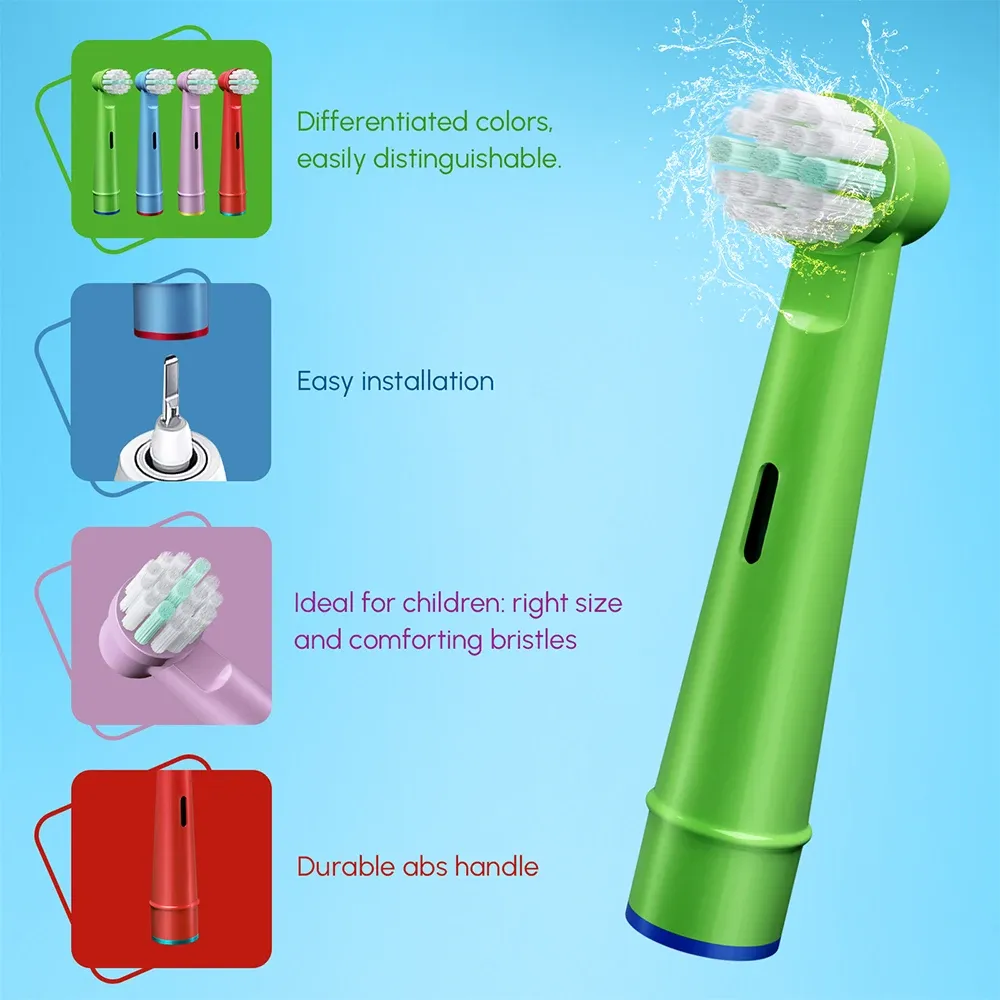 Têtes de brosse à dents pour enfants