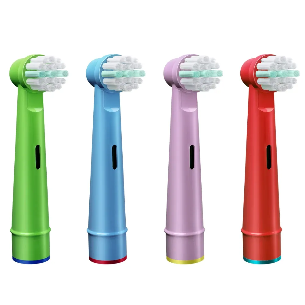 Brossettes de rechange pour brosse à dents électrique, compatibles Oral-B Braun pour enfants, poils souples et petites têtes pour dents sensibles 15