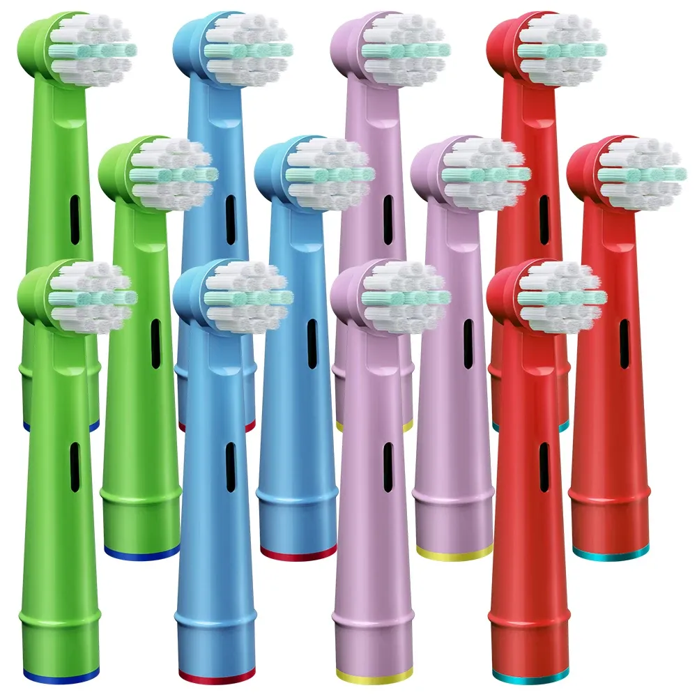 Brossettes de rechange pour brosse à dents électrique, compatibles Oral-B Braun pour enfants, poils souples et petites têtes pour dents sensibles 8