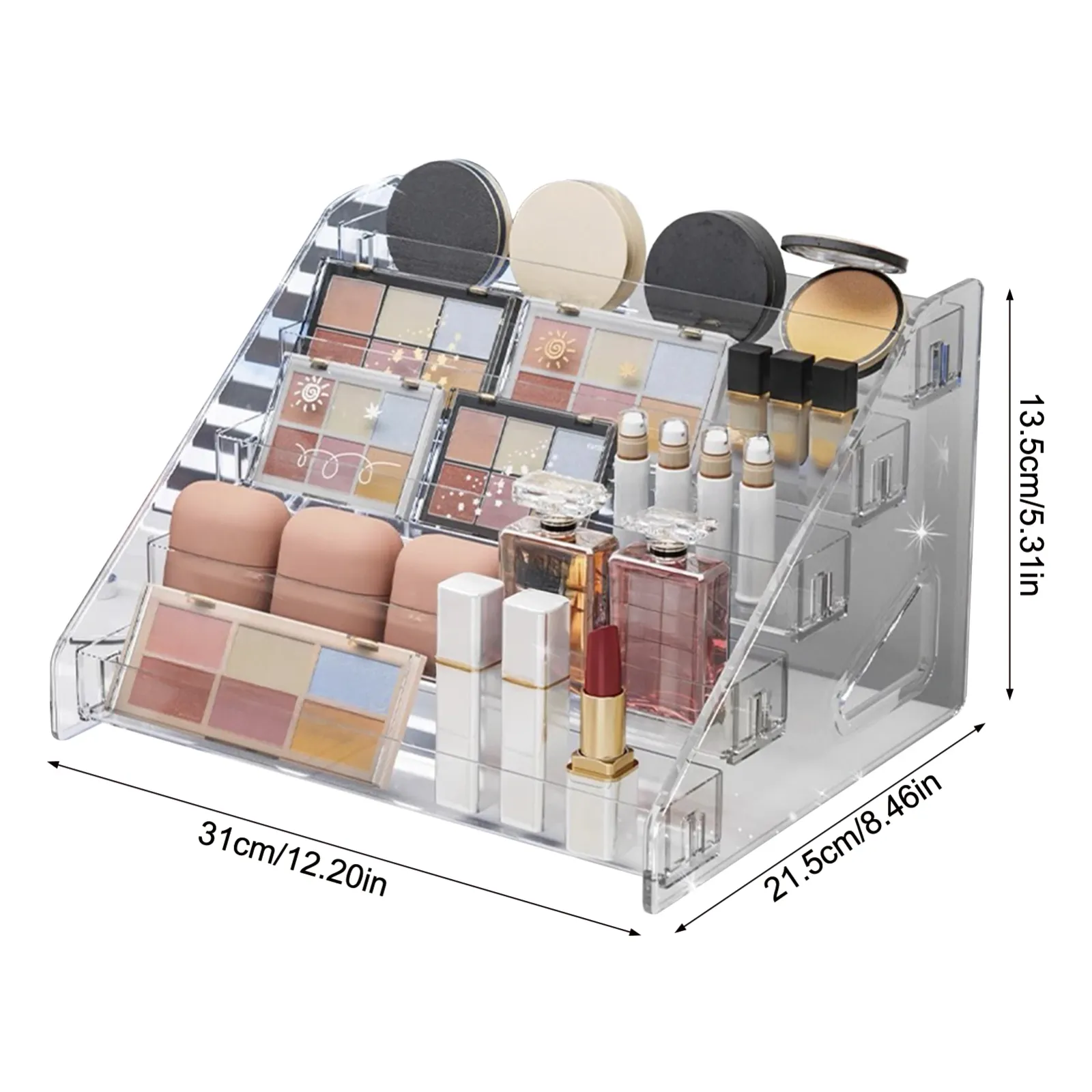 Rangement de bureau transparent et élégant