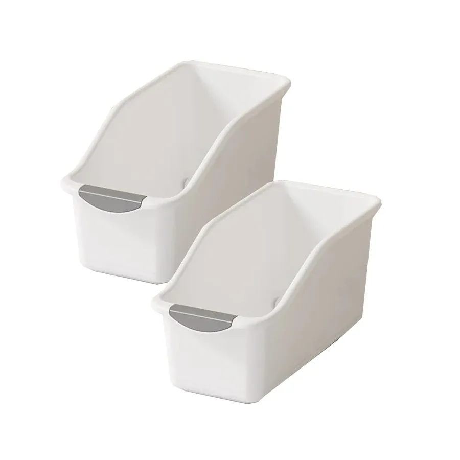 Organisateur sous évier en plastique à roulettes, bacs de rangement pour bouteilles, panier coulissant pour armoire de cuisine, lot de 2 ou 3 pièces 7
